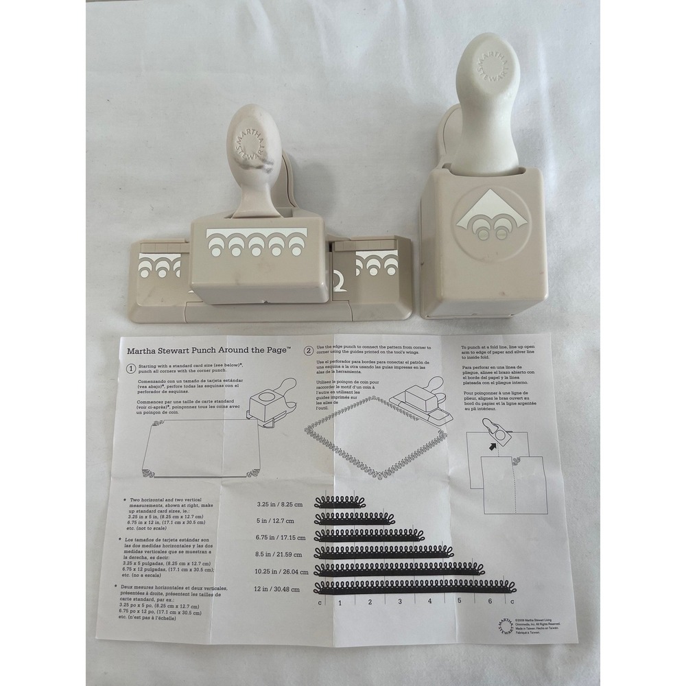 Martha Stewart Crafts Punch Around the Page Scallop Dot Edge and Corner Set